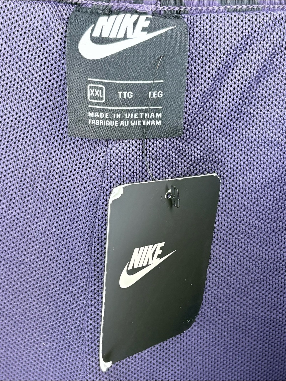 Nike NWT Purple and Black Zebra Print Loose Fit Track Jogging Pants Size XXL - Picture 9 of 11